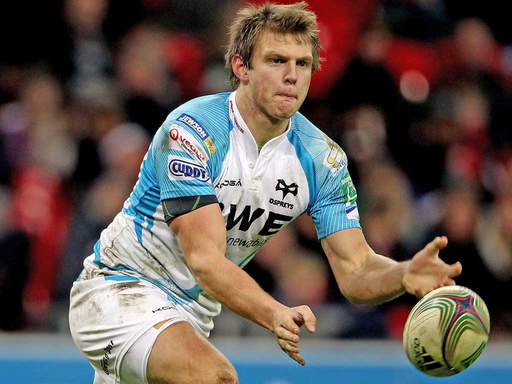 Dan Biggar kicked the decisive conversion for Ospreys in Dublin