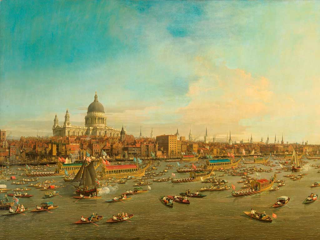 Flow of time: Canaletto's 'London: the Thames on Lord Mayor’s Day, looking towards the City and St Paul's Cathedral'