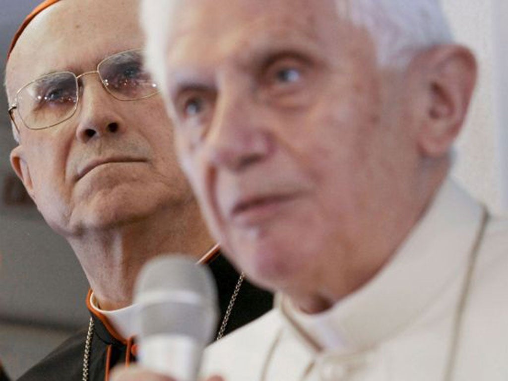Cardinal Tarcisio Bertone with Pope Benedict XVI