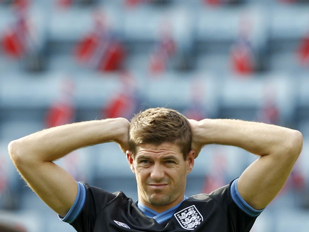 England captain Steven Gerrard