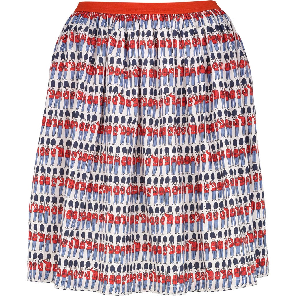 Stand to attention in this lovely 'Guards' circle skirt (£35) from the Queen of Twee, Cath Kidston. Cathkidston.co.uk