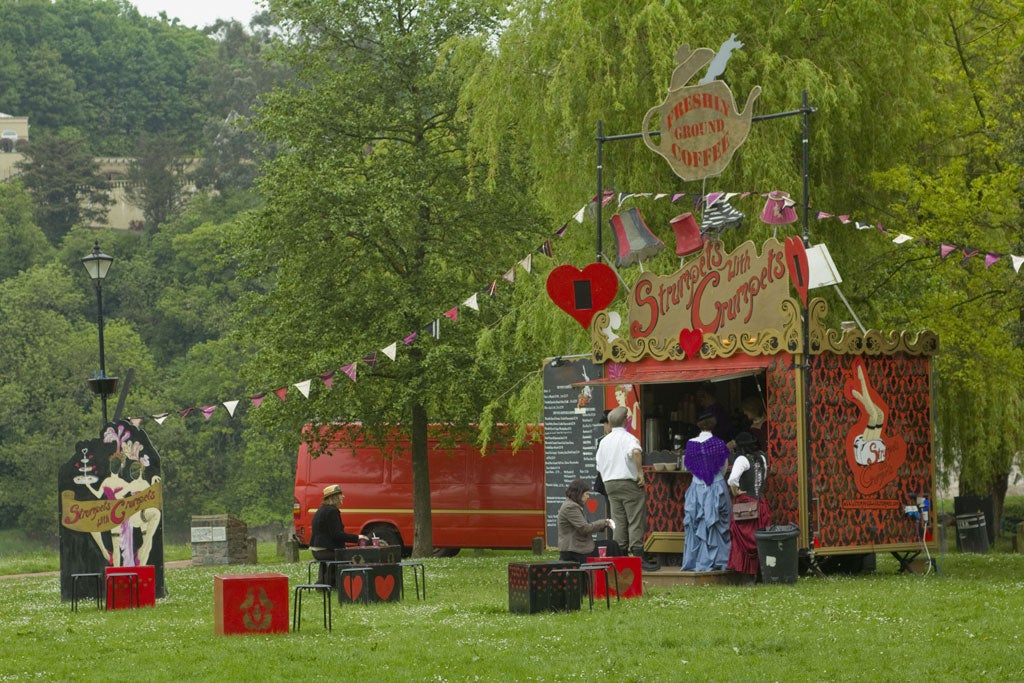 The 'Strumpets with Crumpets' van