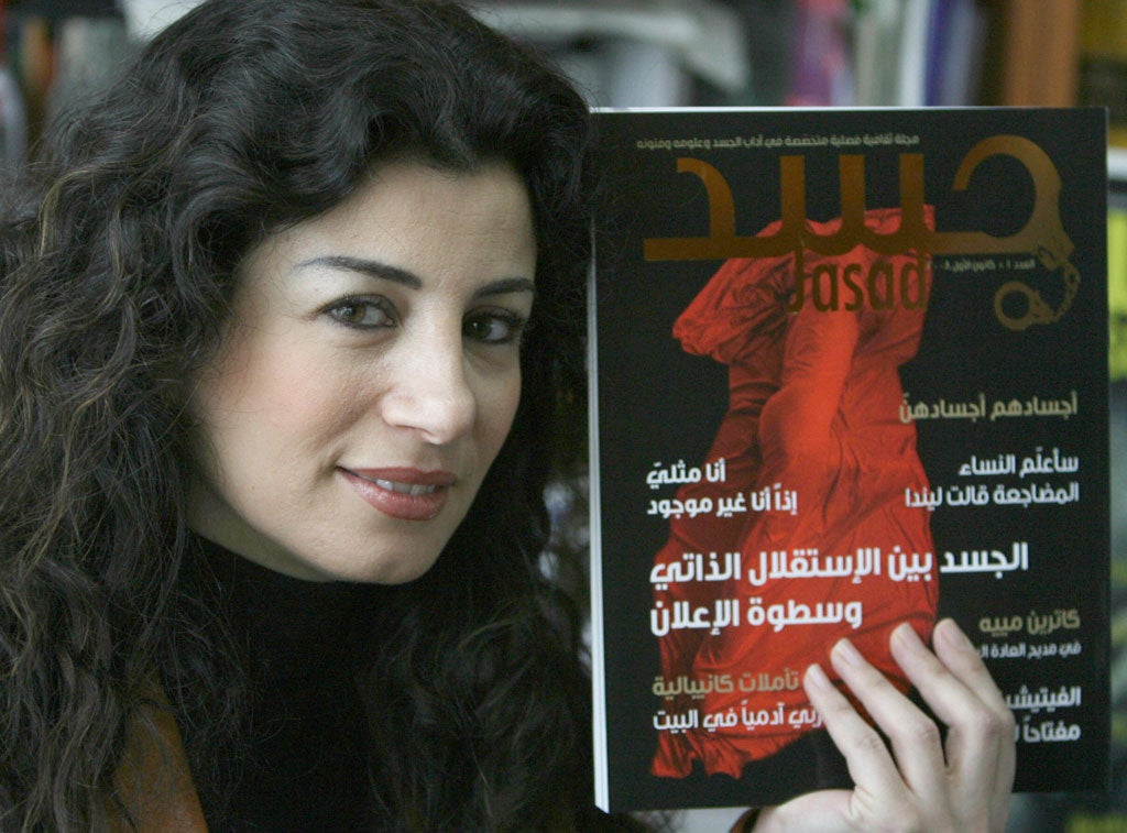 Joumana Haddad, author of Superman is an Arab, which attacks Middle Eastern machismo