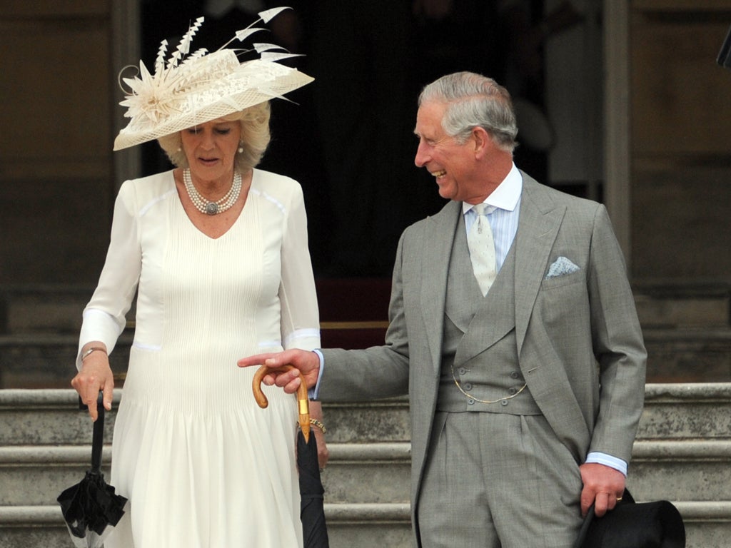 The Prince of Wales with the Duchess of Cornwall at Buckingham Palace this week