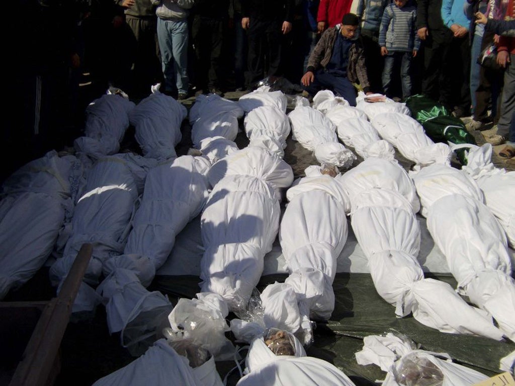 4 February 2012: The start of the siege of Homs: as many as 1,000 civilians are killed within a month in the intense fighting