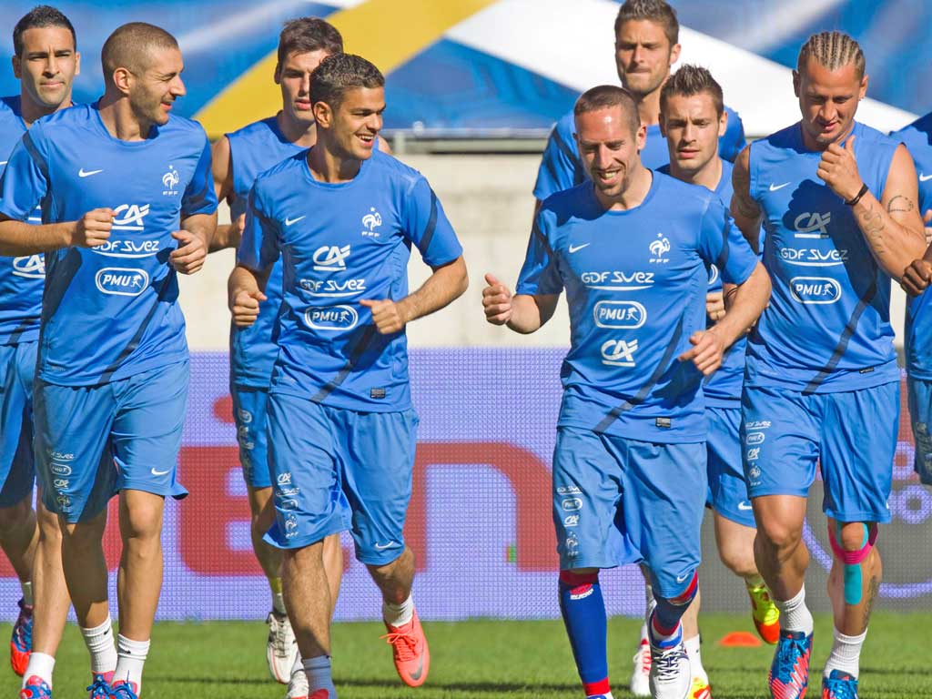 Left to right: Karim Benzema, Hatem Ben Arfa and Franck Ribéry provide attacking options