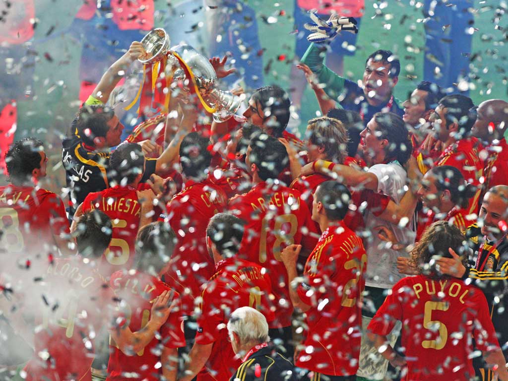 Spain defeated Germany 1-0 in the 2008 final after playing some beautiful football on the way