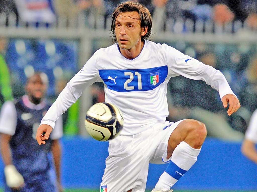 The 33-year-old midfielder Andrea Pirlo had a fine season for Juventus and will once again be a major influence on Italy’s shape and style