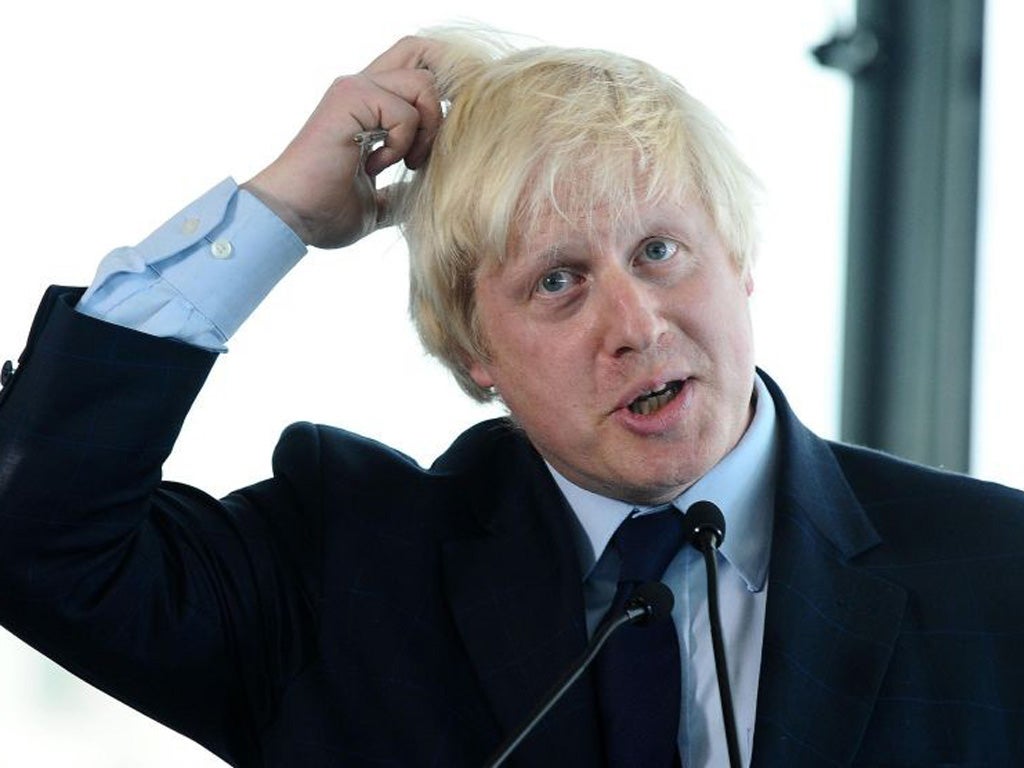 Beyond the fringe: Boris Johnson was mocked by David Letterman