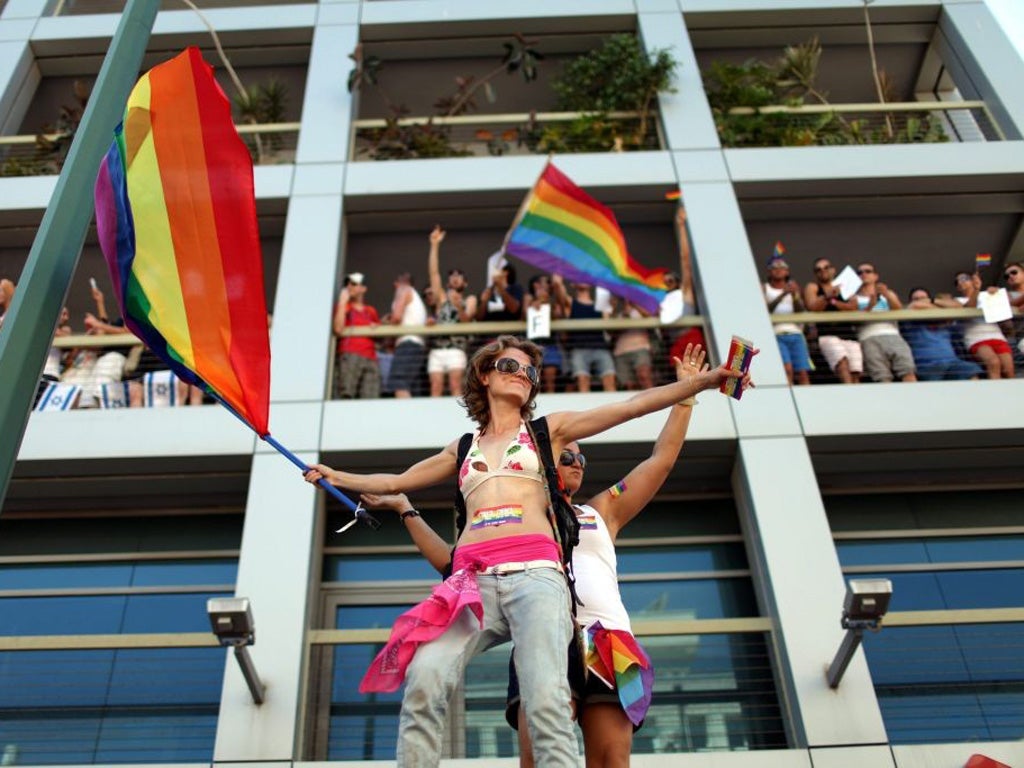 Thousands pack the streets in Tel Aviv for the city's annual gay pride parade