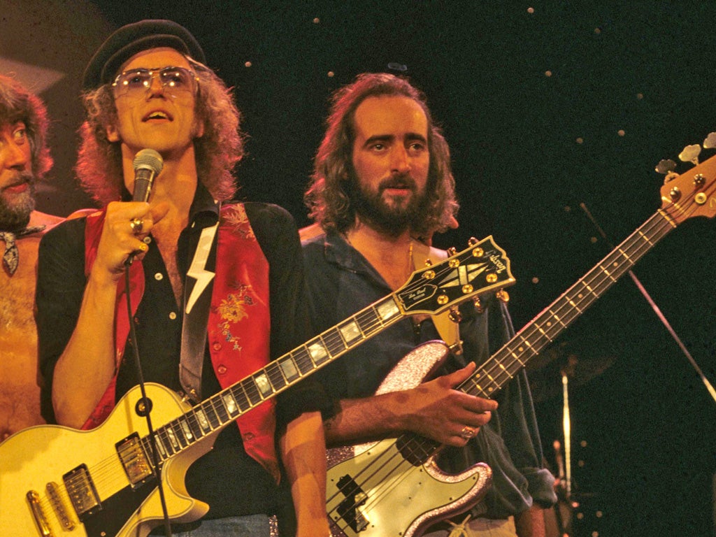 'Funny, sweet, smart... and an amazing guitar player': Welch (left) back on Jeanne Tripplehorn, actress, 49. stage with John McVie in 1980