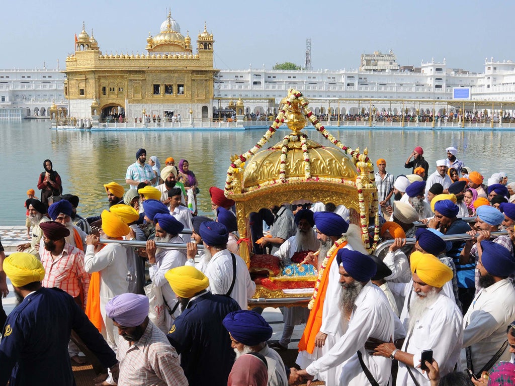 The Golden Temple in Amritsar