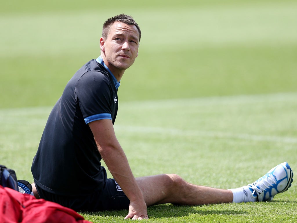 John Terry: Roy Hodgson will be concerned that the Chelsea
captain failed to train again yesterday