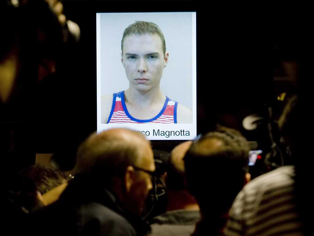 Zombie evidence: Luke Magnotta, a Canadian porn actor, has been accused of sending murder victim's body parts to politicians in Ottowa