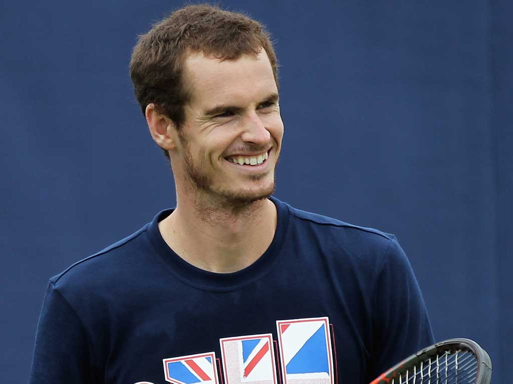 Andy Murray was playing in the French Open quarter-finals on Wednesday, but yesterday the Scot was at Queen's for his first practice session