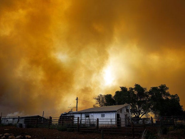 The Colorado fire grew to 22-square miles within about a day of being reported