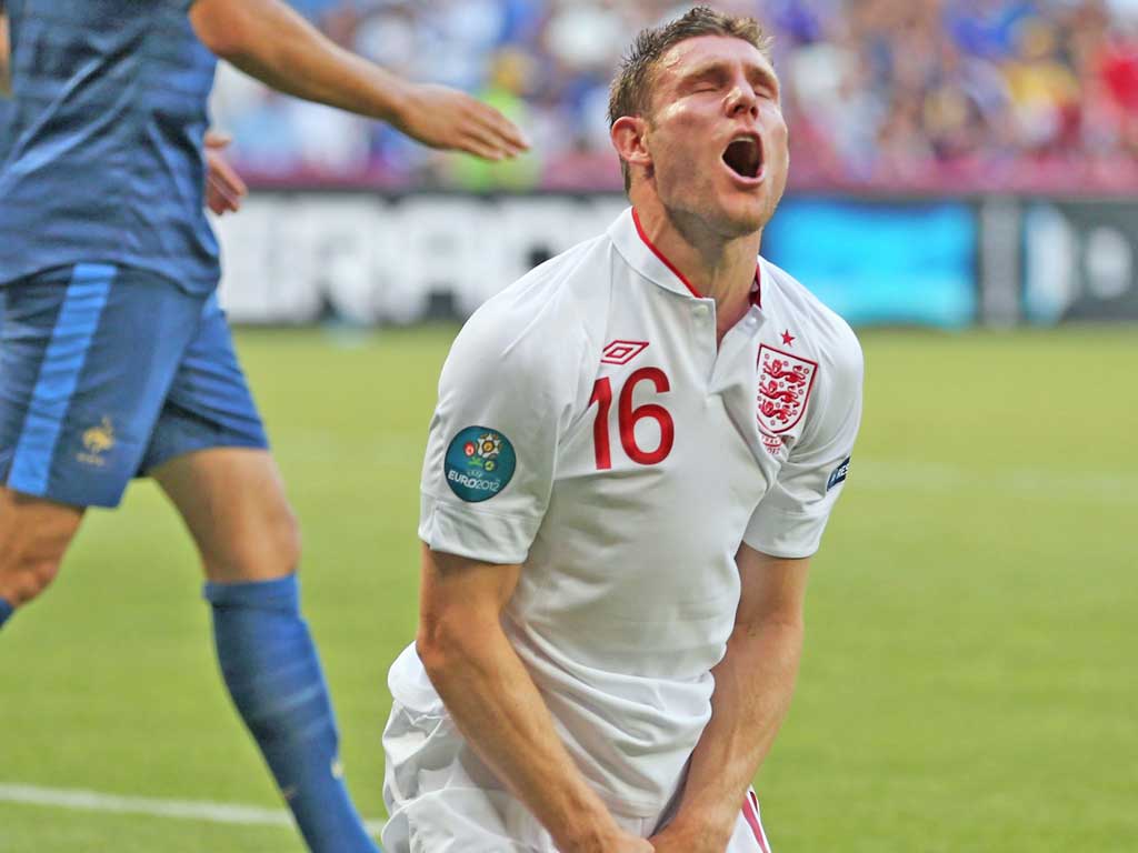 James Milner shows his despair after rounding goalkeeper Hugo Lloris, only to shoot wide