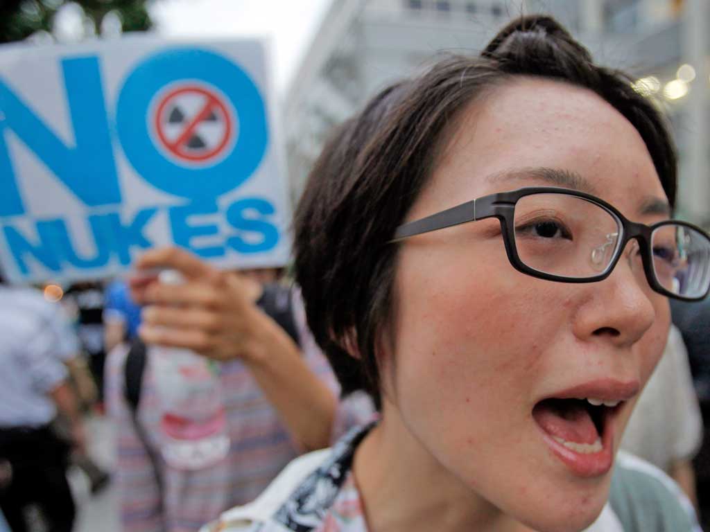 Anti-nuclear protesters say facilities such as the plant at Oi are unsafe in the wake of the disaster at Fukushima
