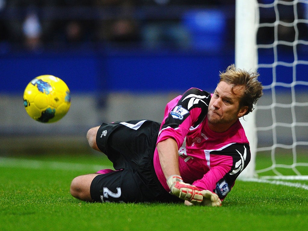 Jussi Jaaskelainen's Bolton contract had run down