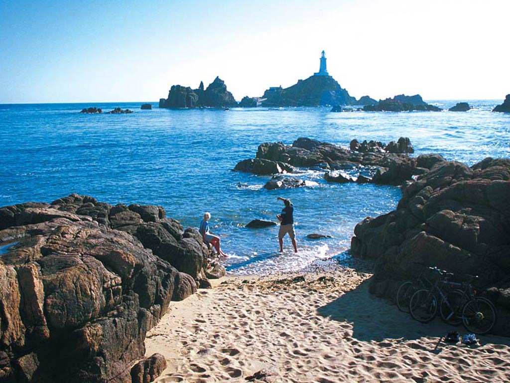 The coast is clear: Jersey's south-west coast mixes sandy beaches with rocky outcrops