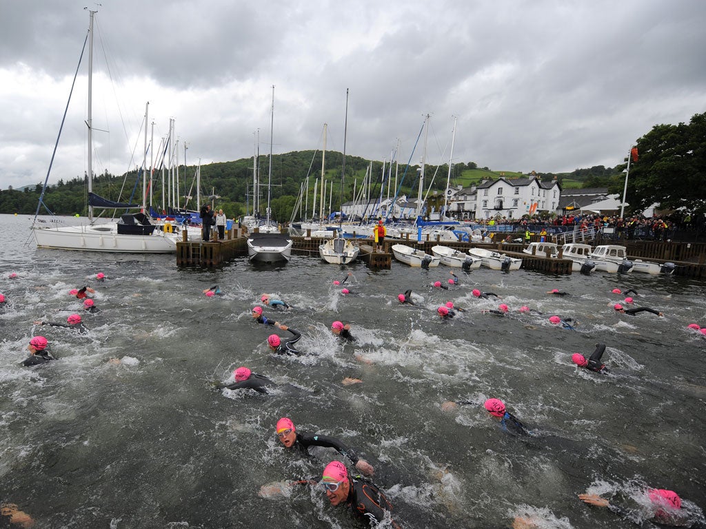 At a stroke: Windermere's Great North Swim