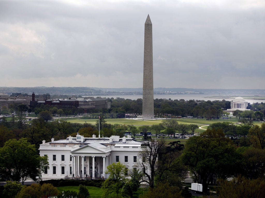 The White House, Washington Monument and Jefferson Memorial