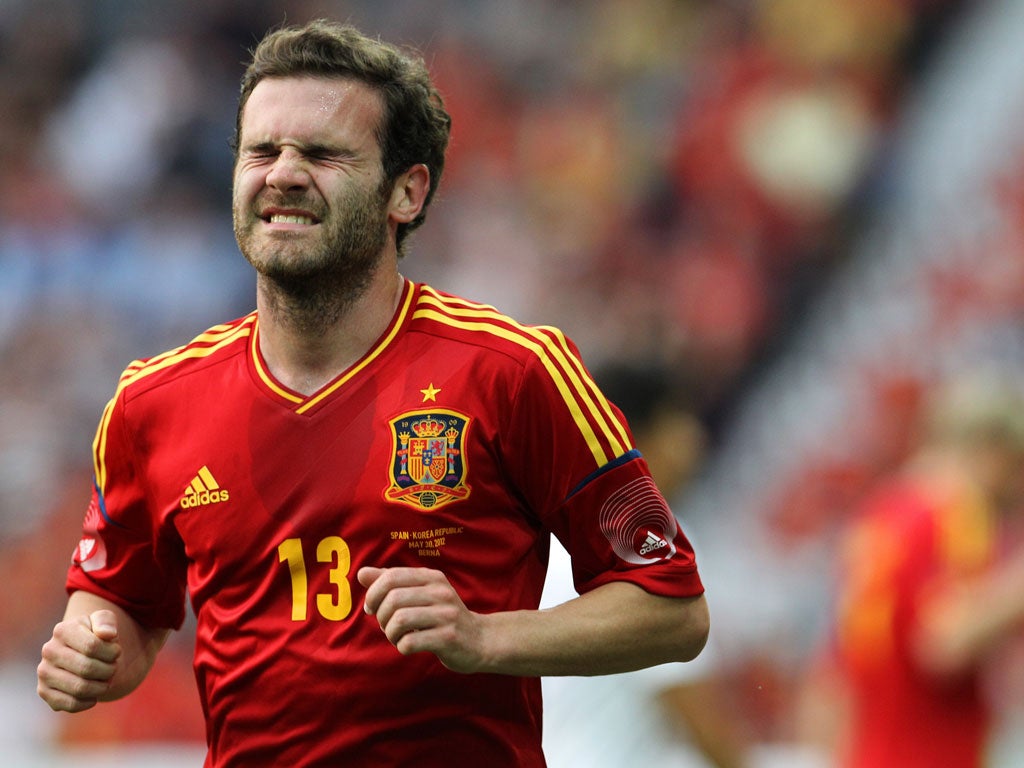 Spain midfielder Juan Mata