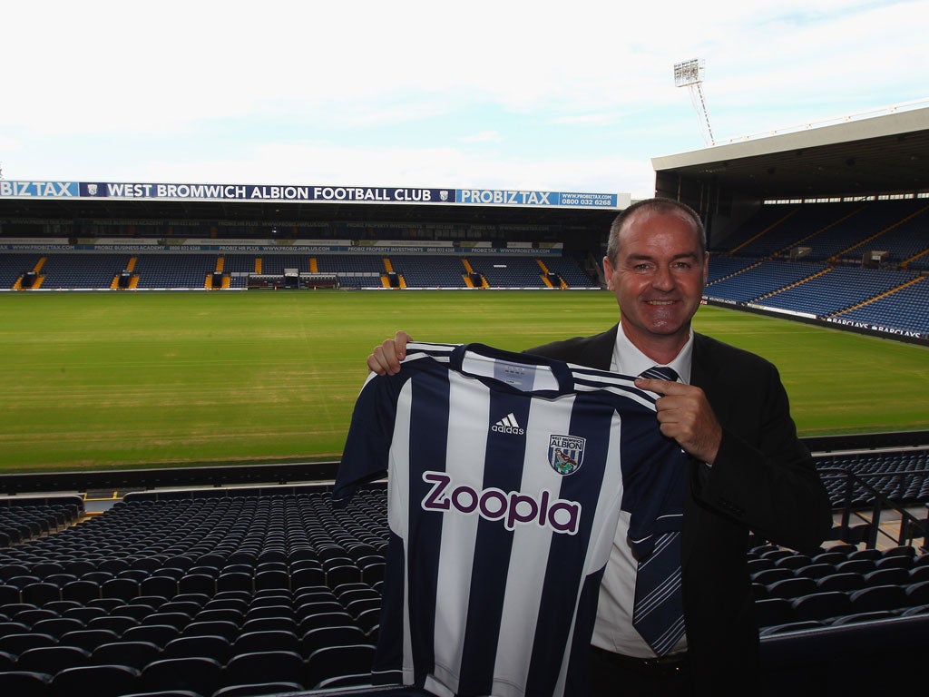 West Brom manager Steve Clarke