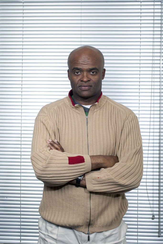 Tall, dark and handsome: Kriss Akabusi