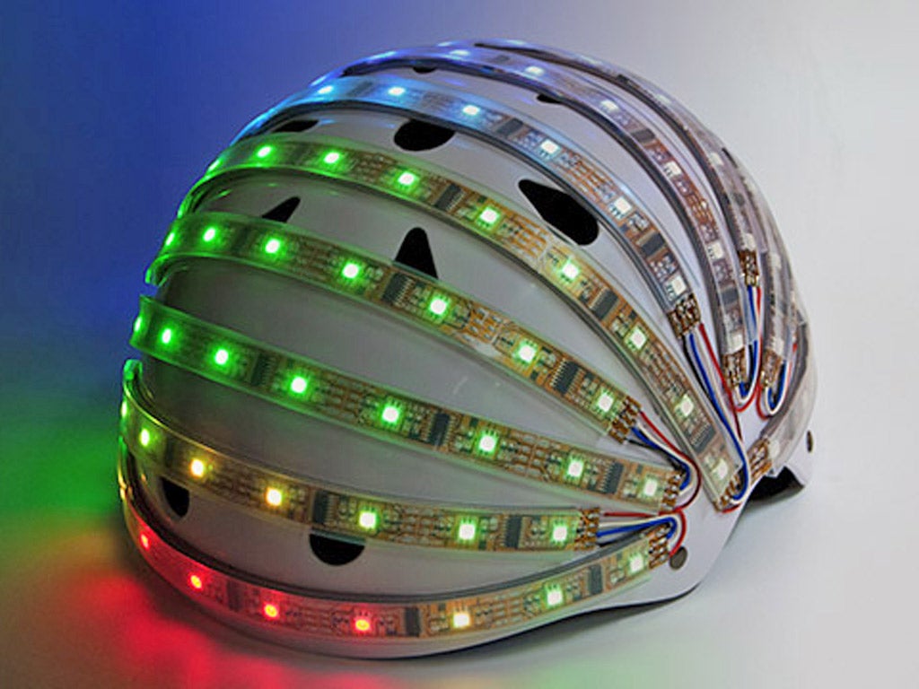 Exertion Games Lab's modified bike helmet