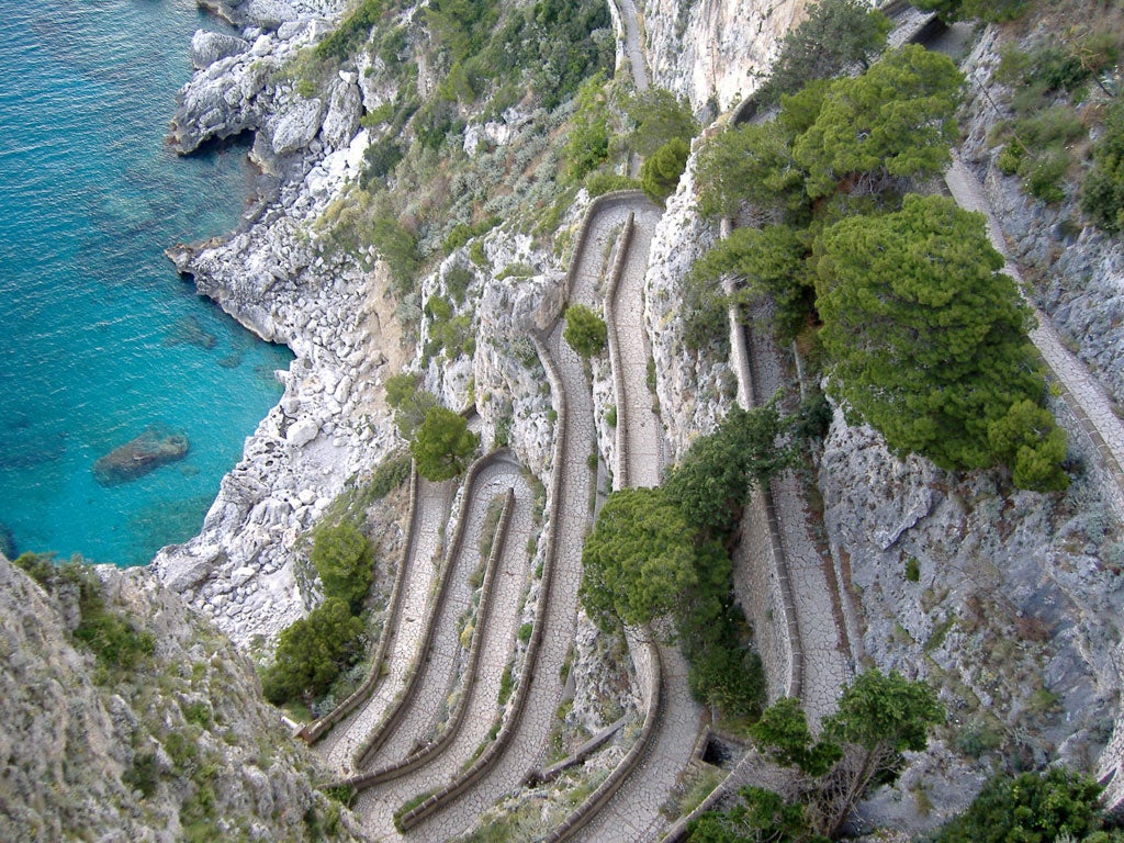 Coastal charm: 'I love roaming around Capri, especially when you get away from the crowds', says Wade