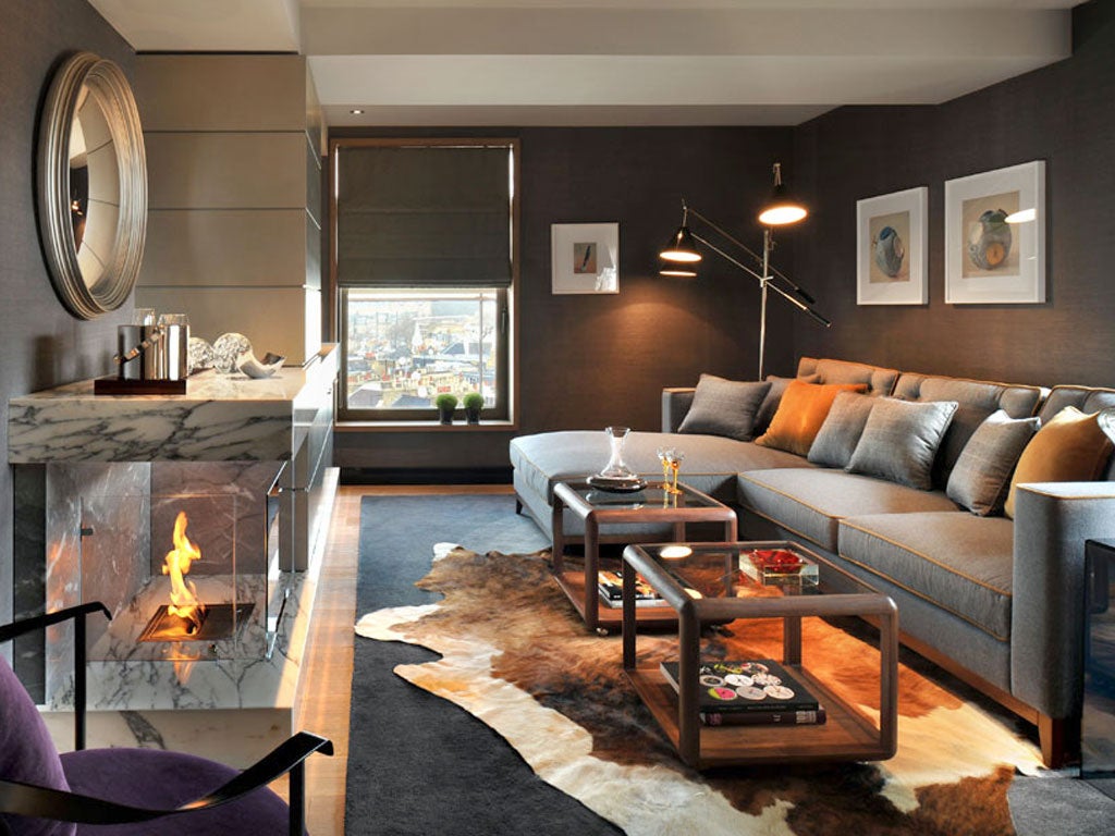 Smart set: A penthouse living room at Thompson Belgraves
