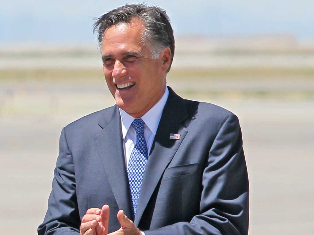 Republican presidential candidate, Mitt Romney spends the weekend with close political friends