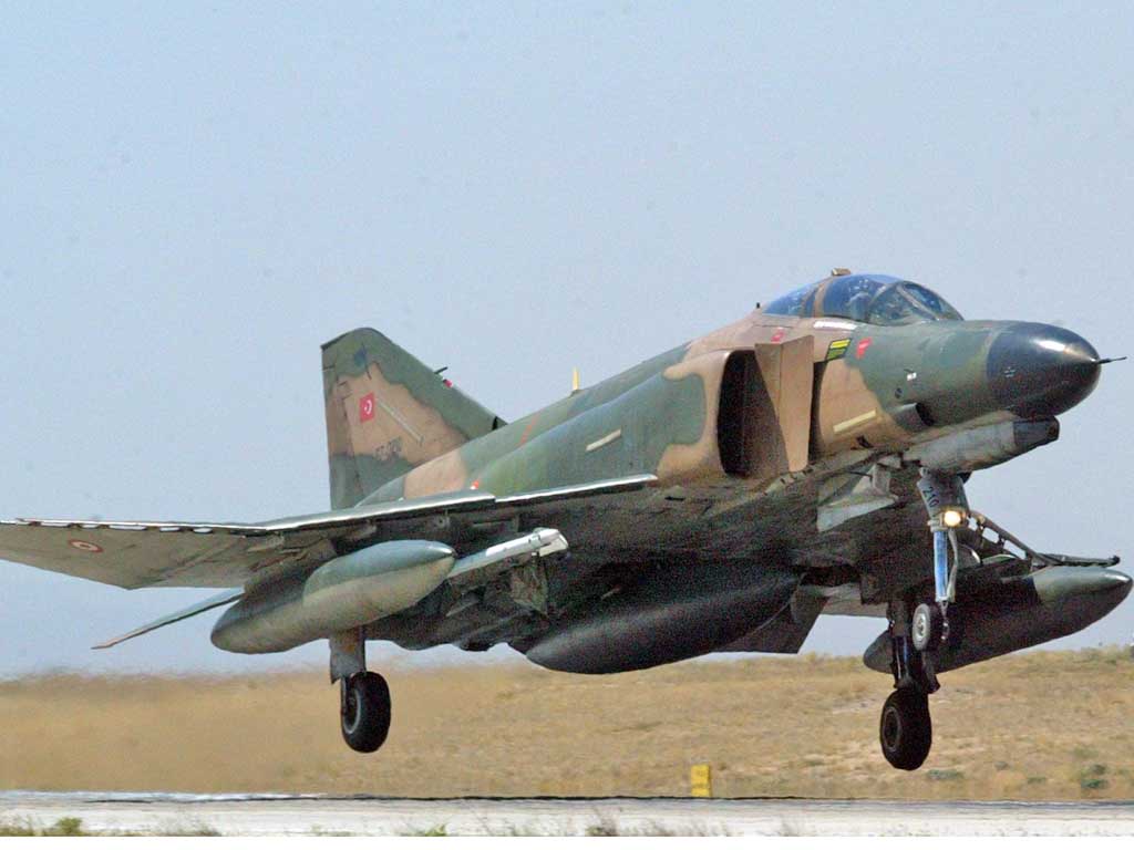 The two crew members of the F-4 Phantom are missing