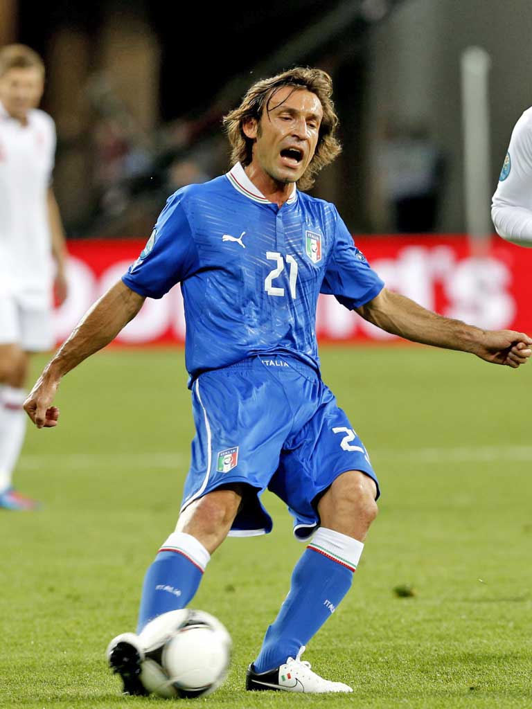 Master craftsman Andrea Pirlo pulling the strings last night