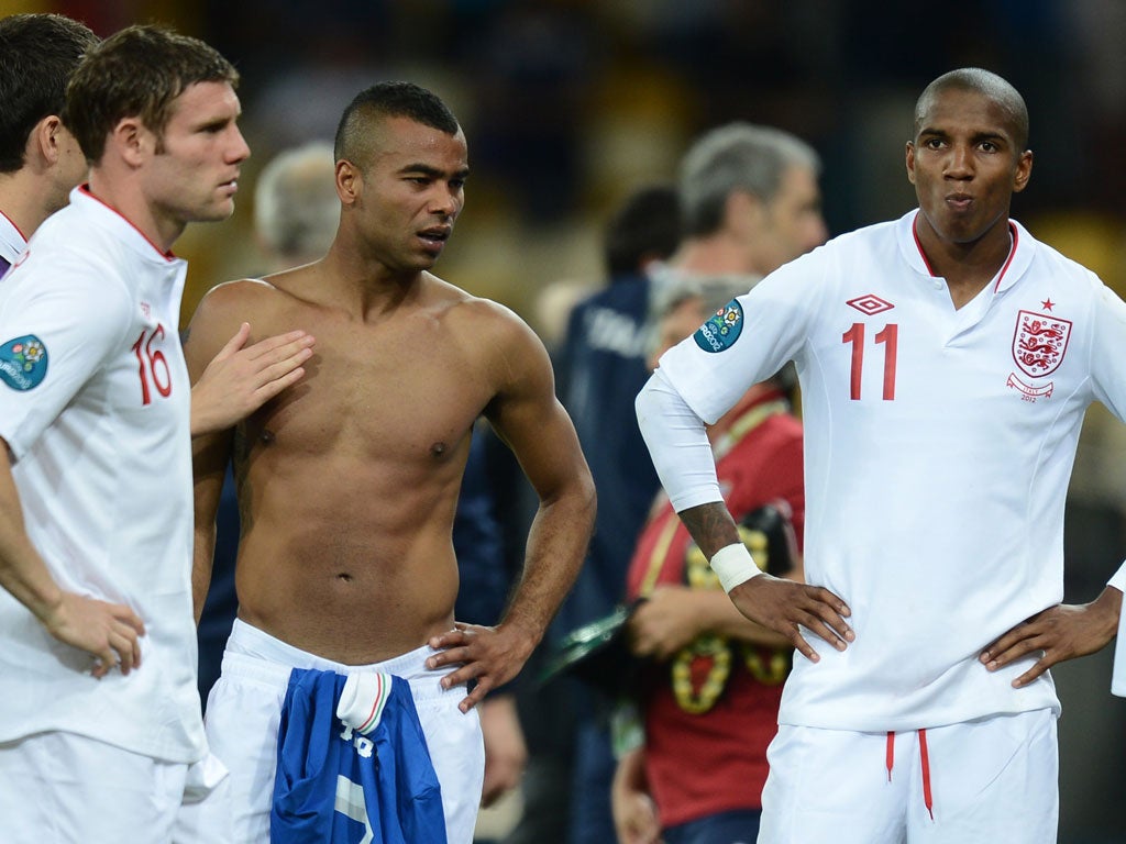 Ashley Cole and Ashley Young failed to convert their penalties