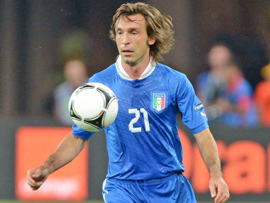 Andrea Pirlo and his lissom locks