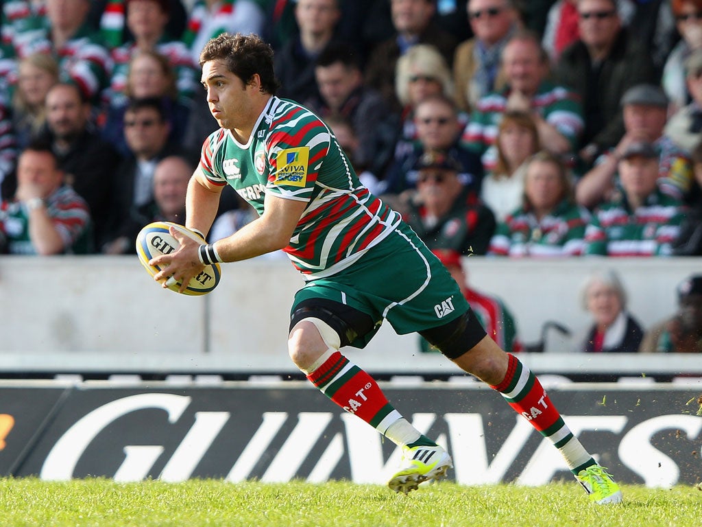 Horacio Agulla in action for Leicester