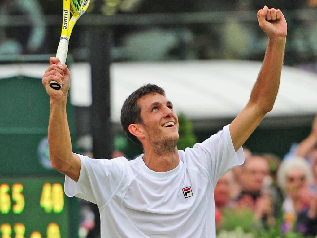 James Ward enjoys his victory