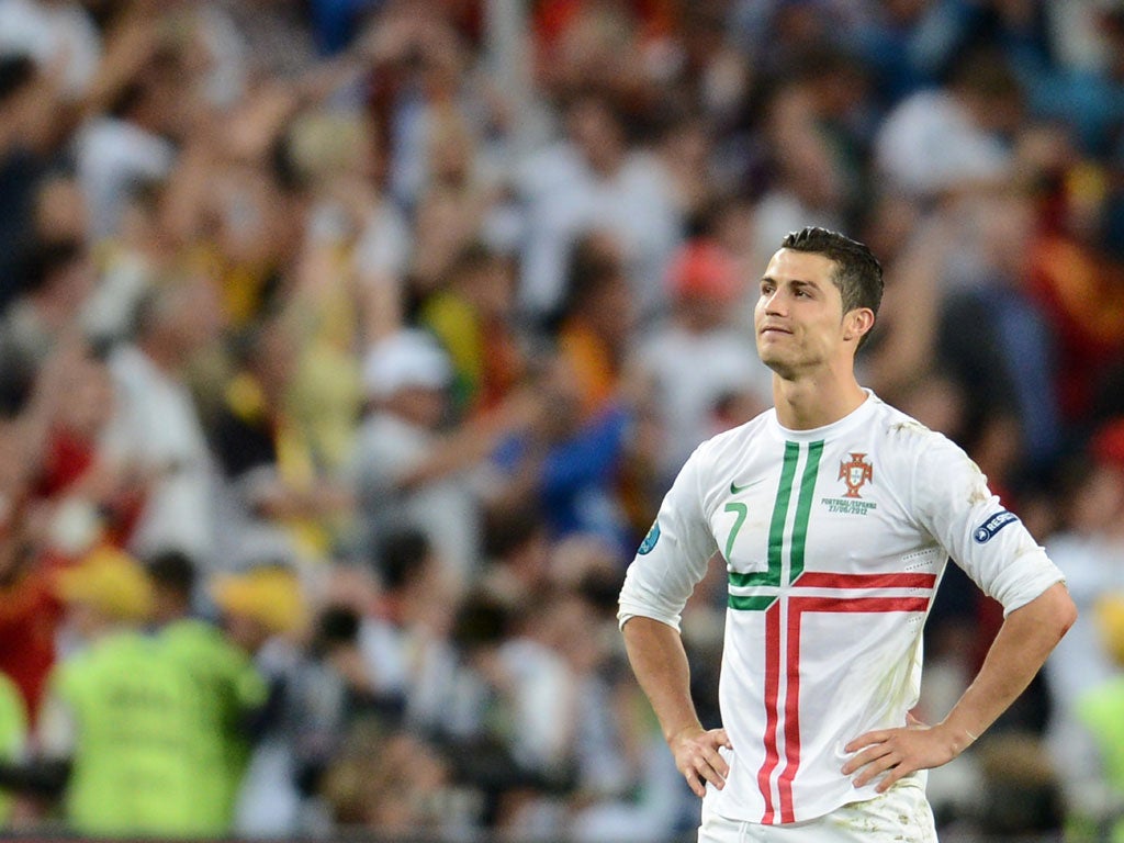 Cristiano Ronaldo after defeat to Spain