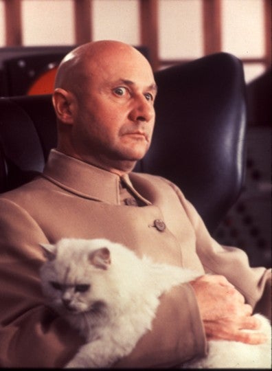 Donald Pleasance as Blofeld in 'You Only Live Twice'
