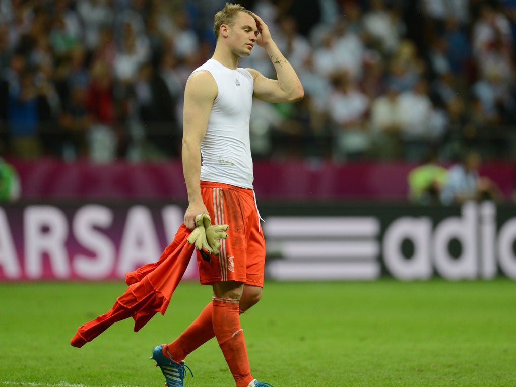 GERMANY Manuel Neuer: Was reliable for his side and made a number of great saves. Almost ruined it when completely mis-kicking the ball and nearly allowing Klose in on goal. Neither of the goals were his fault and it's unlikely any k