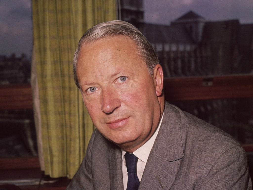 Former Prime Minister Edward Heath in 1964.