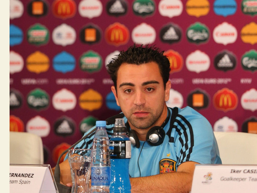 Xavi has completely dismissed claims that Spain are playing 'boring' football