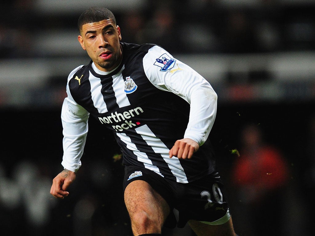 Newcastle striker Leon Best