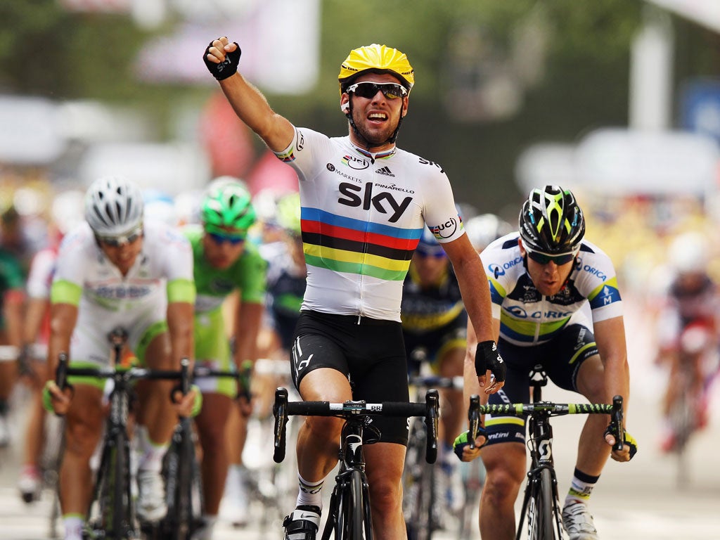 Mark Cavendish wins the latest stage of the Tour