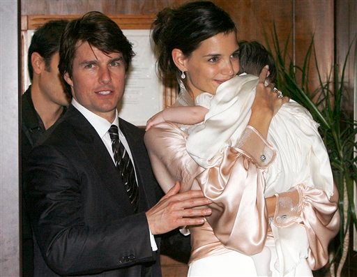 Tom Cruise and Katie Holmes with daughter Suri Cruise in 2006