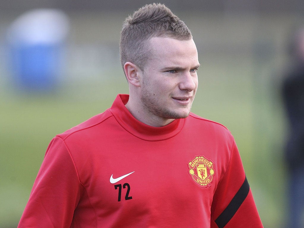 Manchester United midfielder Tom Cleverley