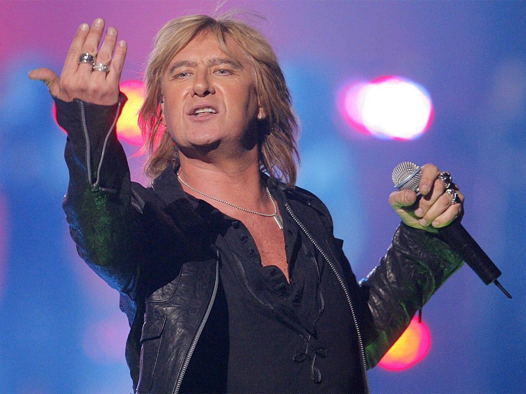 Joe Elliott of the rock group Def Leppard