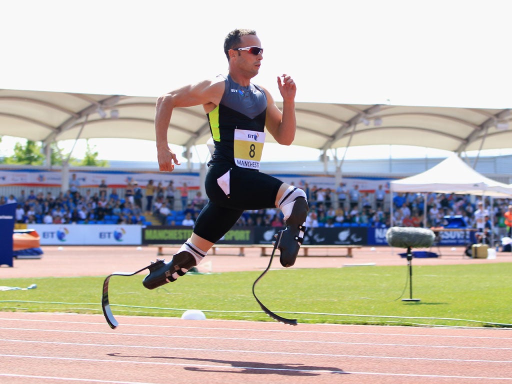 South African athlete Oscar Pistorius